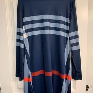 NWOT navy plaid swing dress says 5x more like 3x